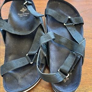 Simply Vera Vera Wang Black Women's Sandals